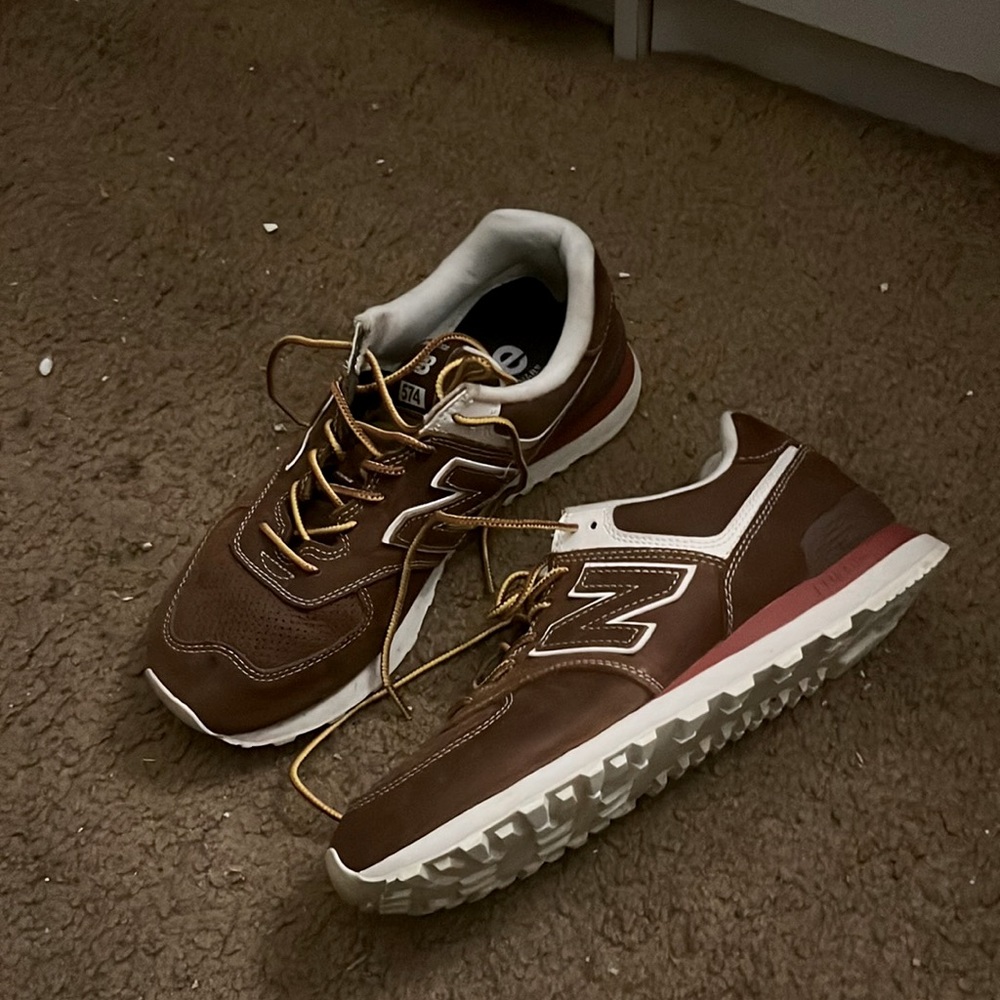 New Balance 574 Comme des Garconnes collaboration , brown suede sneakers